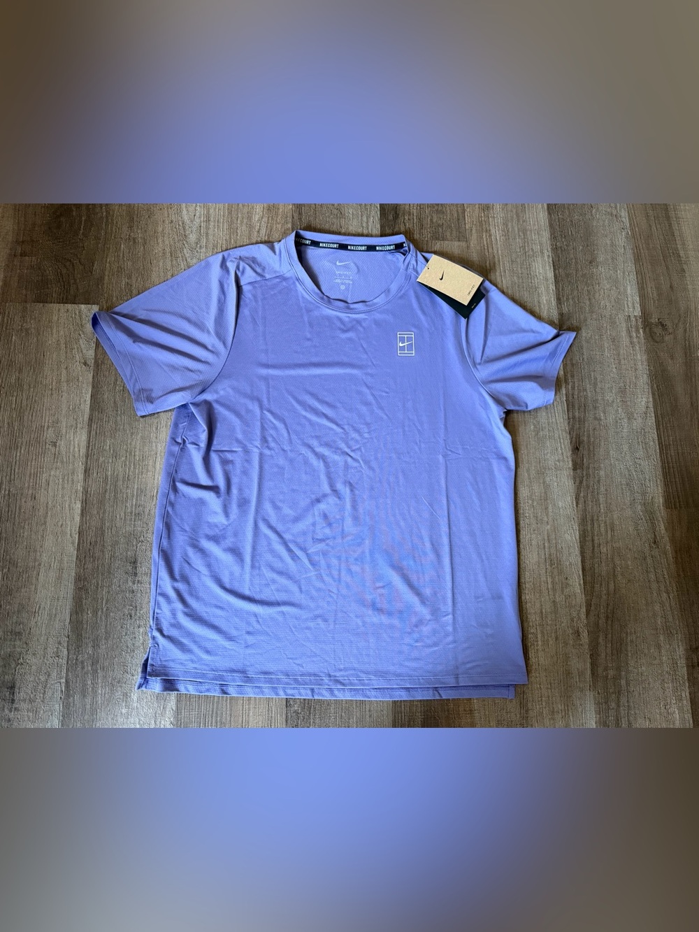 Nike Court Advantage Dri-FIT Purple Tennis Shirt.
- Size L Men.
